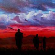 Massai at Sunset Massai at Sunset