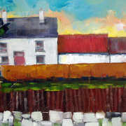 Passing by, Oil on paper Passing by, Oil on paper