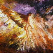 Irish Art. Despair, oil, 15.5x19.5 ins,artist Linda Carol Thompson, Louth Irish art. Despair, artist Linda Carol Thompson, Louth