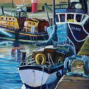 Boats at Buncrana Pier Co Donegal Boats at Buncrana Pier Co Donegal