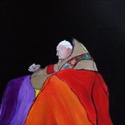 Pope John XXIII (The Good John),Oil on canvas,18 x 20 ins Pope John XXIII (The Good John), Tim Harrington