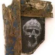 Self Portrait, Wood, Glass Self Portrait, Wood, Glass