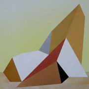 Painting Inspired By Photos Of Icebergs (Number Twenty-Five), Acrylic on canvas, 60x50cms by Leo de Freyne