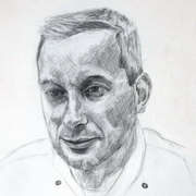 Ben (Portrait study), pencil on paper, 45 x 64cm by Markus Davies